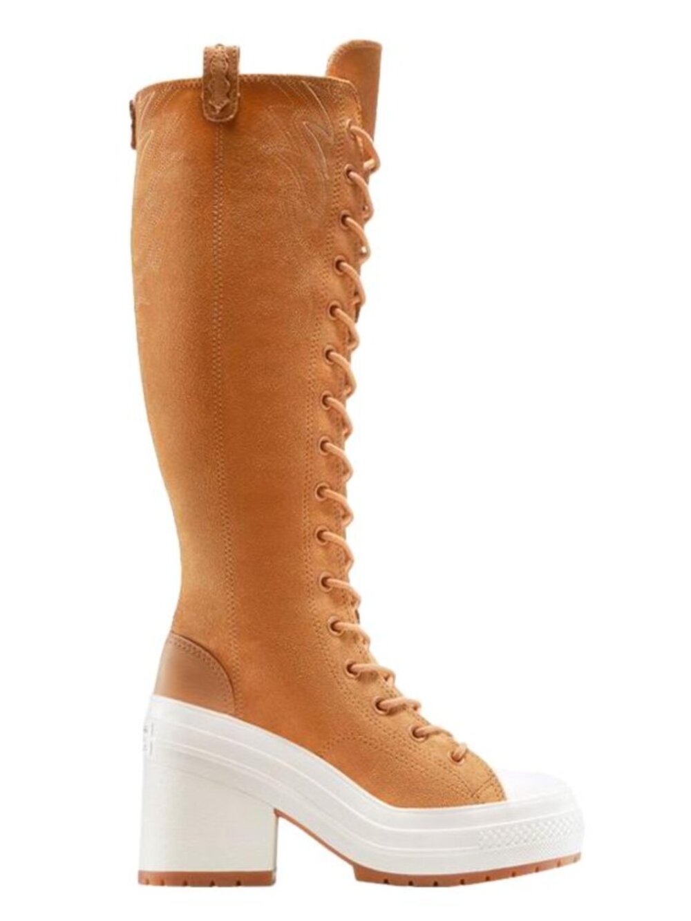 CONVERSE WOMEN DE LUXE HEEL XX HIGH PLATFORM WESTERN BOOTS SIZE 7.5 NWOB